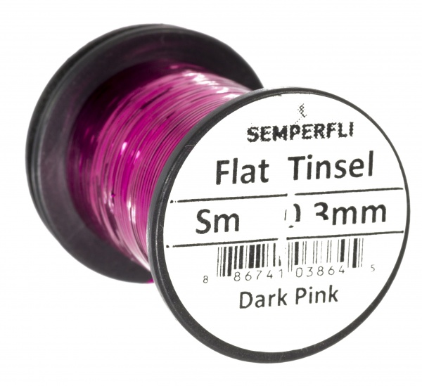 Flat Tinsel Dark Pink